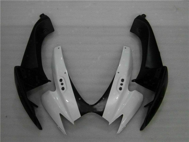 Branco Preto Abs Plásticos Suzuki GSXR 600 / 750 K6 2006-2007 Branco Preto Abs Plásticos Suzuki GSXR 600 / 750 K6 2006-2007