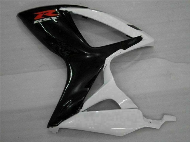 Branco Preto Abs Plásticos Suzuki GSXR 600 / 750 K6 2006-2007 Branco Preto Abs Plásticos Suzuki GSXR 600 / 750 K6 2006-2007