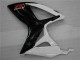 Branco Preto Abs Plásticos Suzuki GSXR 600 / 750 K6 2006-2007 Branco Preto Abs Plásticos Suzuki GSXR 600 / 750 K6 2006-2007