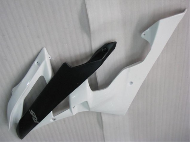 Branco Preto Abs Plásticos Yamaha R6 2006-2007 Branco Preto Abs Plásticos Yamaha R6 2006-2007