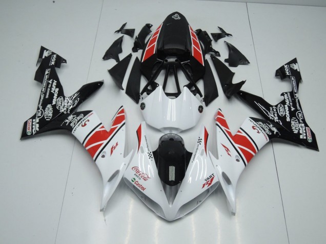 Branco Preto Adesivos Carenagem Yamaha R1 2004-2006 Branco Preto Adesivos Carenagem Yamaha R1 2004-2006