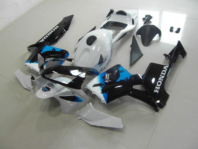 Branco Preto Azul Kits Carenagem Honda CBR 600RR 2003-2004 Branco Preto Azul Kits Carenagem Honda CBR 600RR 2003-2004