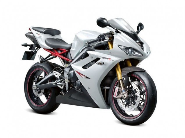 Branco Preto Carenagem Triumph Daytona 675 Triple 2006-2008 Branco Preto Carenagem Triumph Daytona 675 Triple 2006-2008