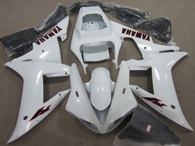 Branco Preto Carenagem Yamaha R1 2002-2003