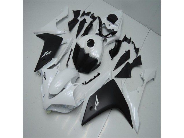 Branco Preto Carenagem Yamaha R1 2007-2008 Branco Preto Carenagem Yamaha R1 2007-2008