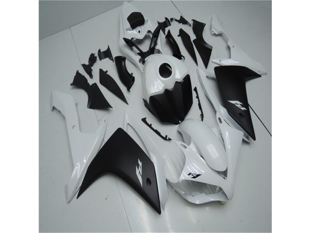 Branco Preto Carenagem Yamaha R1 2007-2008 Branco Preto Carenagem Yamaha R1 2007-2008