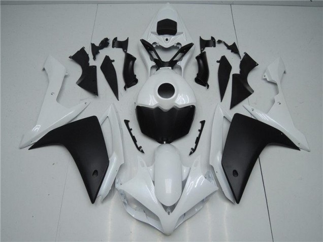 Branco Preto Carenagem Yamaha R1 2007-2008 Branco Preto Carenagem Yamaha R1 2007-2008