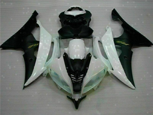 Branco Preto Carenagem Yamaha R6 2008-2016 Branco Preto Carenagem Yamaha R6 2008-2016