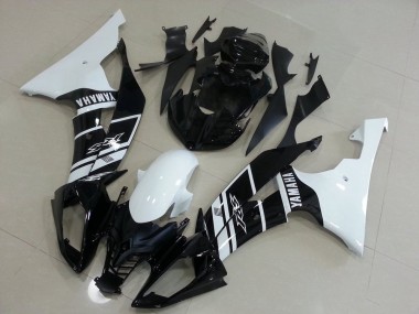 Branco & Preto Carenagem Yamaha R6 2008-2016