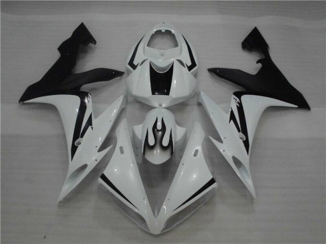 Branco Preto Chama Carenagem Yamaha R1 2004-2006 Branco Preto Chama Carenagem Yamaha R1 2004-2006