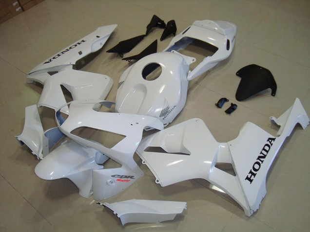 Branco Preto Decalque Carenagem Honda CBR 600RR 2003-2004 Branco Preto Decalque Carenagem Honda CBR 600RR 2003-2004