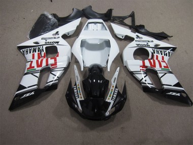 Branco Preto Fiat Carenagem Yamaha R6 1998-2002