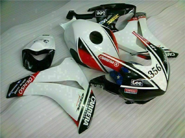 Branco Preto Injeção Kit Carenagem Honda CBR 1000RR 2008-2011 Branco Preto Injeção Kit Carenagem Honda CBR 1000RR 2008-2011
