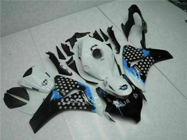 Branco Preto Injeção Kit Carenagem Honda CBR 1000RR 2008-2011 Branco Preto Injeção Kit Carenagem Honda CBR 1000RR 2008-2011