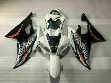 Branco Preto Injeção Kit Carenagem Yamaha R6 2008-2016