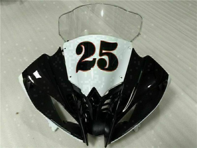 Branco Preto Injeção Kit Carenagem Yamaha R6 2008-2016 Branco Preto Injeção Kit Carenagem Yamaha R6 2008-2016