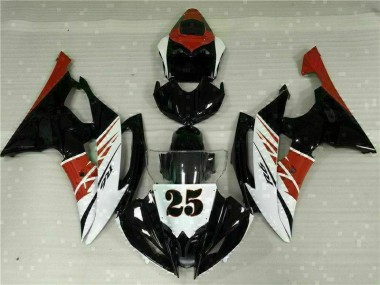 Branco Preto Injeção Kit Carenagem Yamaha R6 2008-2016