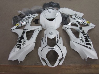 Branco Preto Jordan Carenagem Suzuki GSXR 1000 K7 2007-2008