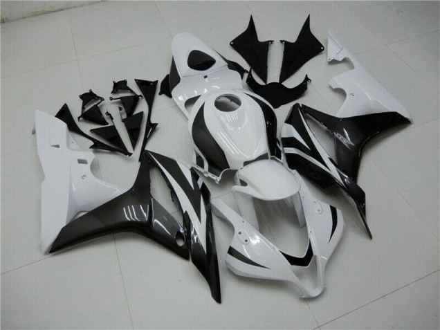 Branco Preto Kit Carenagem Honda CBR 600RR 2009-2012 Branco Preto Kit Carenagem Honda CBR 600RR 2009-2012