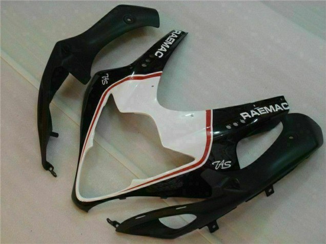 Branco Preto Kit Carenagem Suzuki GSXR 1000 K5 2005-2006 Branco Preto Kit Carenagem Suzuki GSXR 1000 K5 2005-2006