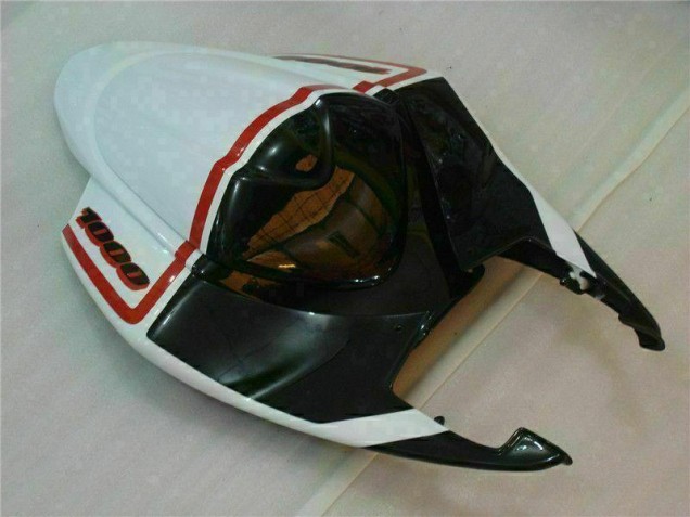 Branco Preto Kit Carenagem Suzuki GSXR 1000 K5 2005-2006 Branco Preto Kit Carenagem Suzuki GSXR 1000 K5 2005-2006