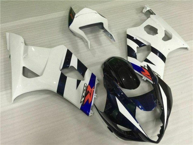 Branco Preto Kits Carenagem Suzuki GSXR 1000 K3 2003-2004 Branco Preto Kits Carenagem Suzuki GSXR 1000 K3 2003-2004
