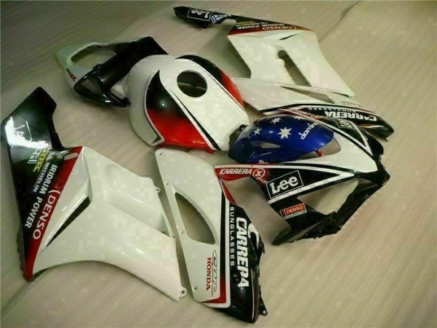 Branco Preto Plástico Honda CBR 1000RR 2004-2005