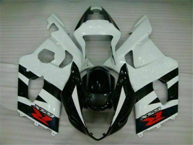 Branco Preto Plásticos Suzuki GSXR 1000 K3 2003-2004 Branco Preto Plásticos Suzuki GSXR 1000 K3 2003-2004
