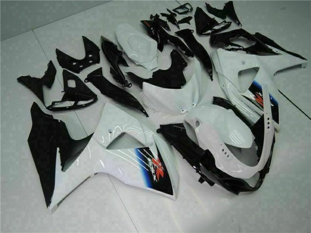 Branco Preto Plásticos Suzuki GSXR 1000 K9 2009-2016