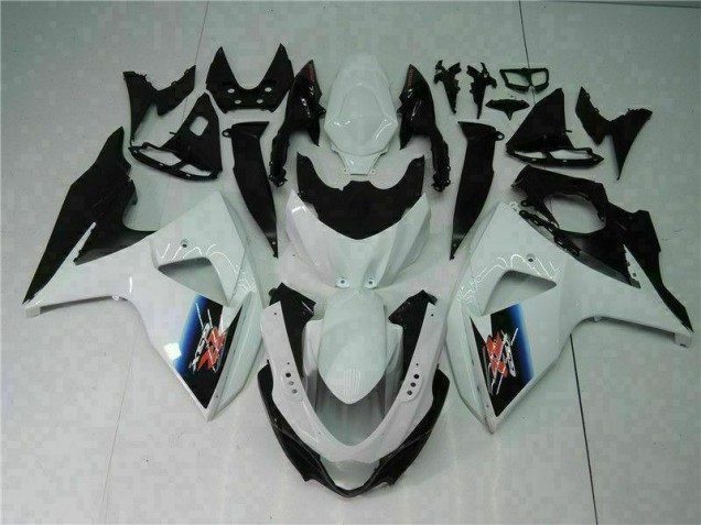 Branco Preto Plásticos Suzuki GSXR 1000 K9 2009-2016