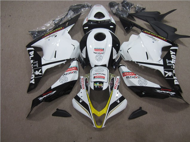 Branco Preto RIZOMA Carenagem Honda CBR 600RR 2009-2012 Branco Preto RIZOMA Carenagem Honda CBR 600RR 2009-2012