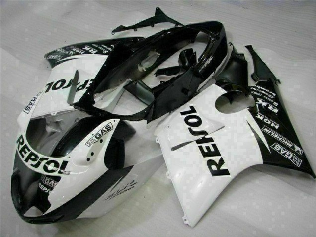Branco Preto Repsol Carenagem Honda CBR 1100 XX 1996-2007 Branco Preto Repsol Carenagem Honda CBR 1100 XX 1996-2007