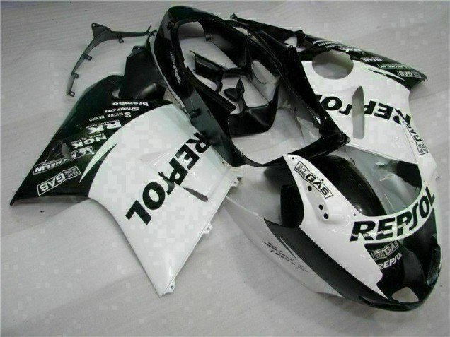 Branco Preto Repsol Carenagem Honda CBR 1100 XX 1996-2007 Branco Preto Repsol Carenagem Honda CBR 1100 XX 1996-2007