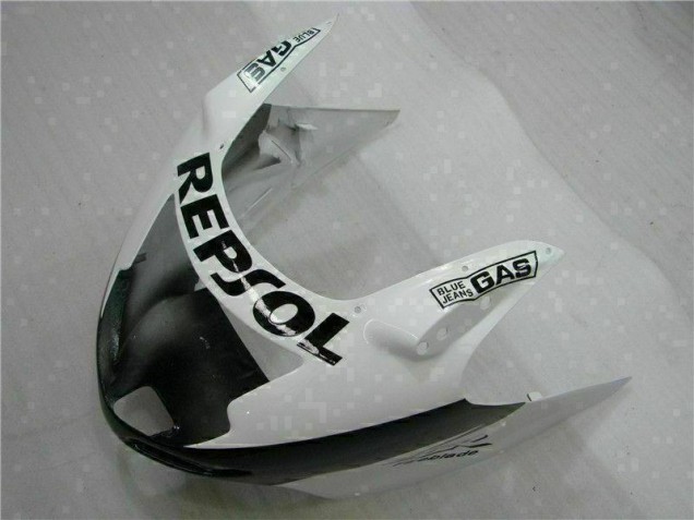 Branco Preto Repsol Carenagem Honda CBR 1100 XX 1996-2007 Branco Preto Repsol Carenagem Honda CBR 1100 XX 1996-2007