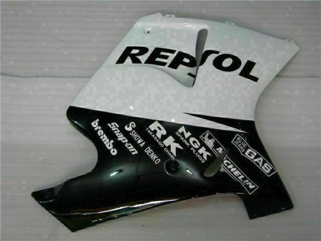 Branco Preto Repsol Carenagem Honda CBR 1100 XX 1996-2007 Branco Preto Repsol Carenagem Honda CBR 1100 XX 1996-2007