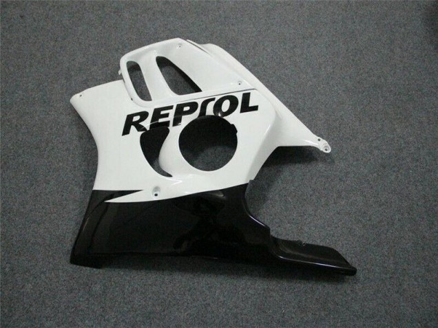 Branco Preto Repsol Carenagem Honda CBR 600 F3 1995-1998 Branco Preto Repsol Carenagem Honda CBR 600 F3 1995-1998