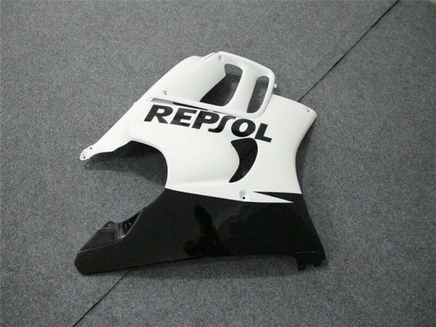 Branco Preto Repsol Carenagem Honda CBR 600 F3 1995-1998 Branco Preto Repsol Carenagem Honda CBR 600 F3 1995-1998