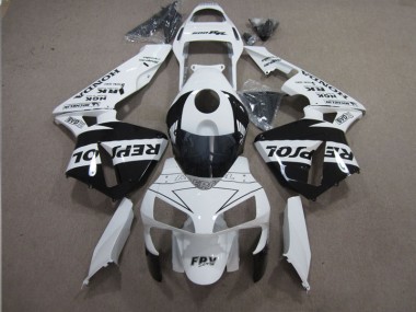 Branco Preto Repsol Carenagem Honda CBR 600RR 2003-2004