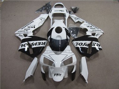Branco Preto Repsol Kit Completo Carenagem Honda CBR 600RR 2005-2006