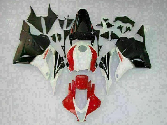 Branco Preto Vermelho Carenagem Honda CBR 600RR 2009-2012 Branco Preto Vermelho Carenagem Honda CBR 600RR 2009-2012