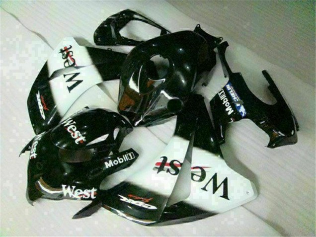 Branco Preto West Carenagem Honda CBR 1000RR 2008-2011