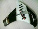 Branco Preto West Carenagem Honda CBR 1000RR 2008-2011