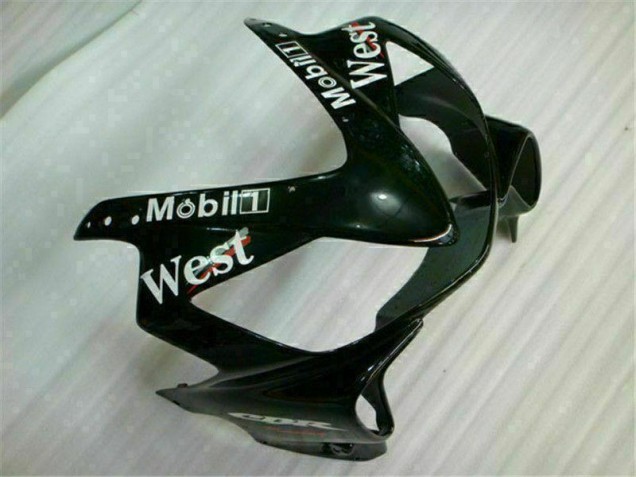 Branco Preto West Carenagem Honda CBR 600 F4i 2001-2003 Branco Preto West Carenagem Honda CBR 600 F4i 2001-2003
