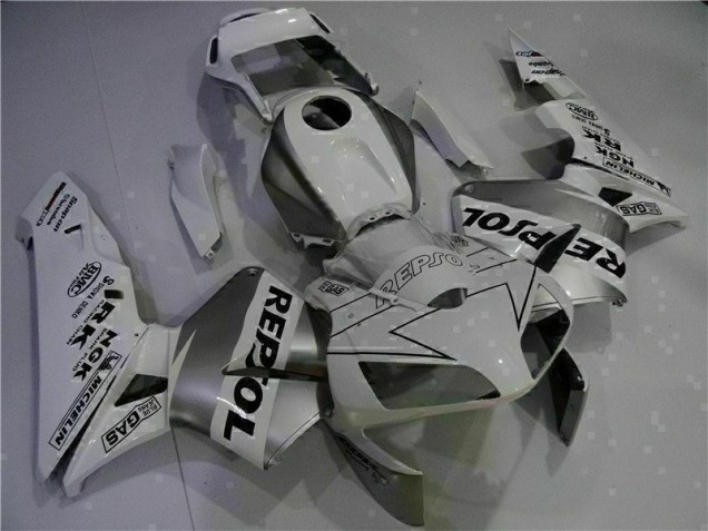 Branco Repsol Injeção Kit Carenagem Honda CBR 600RR 2003-2004 Branco Repsol Injeção Kit Carenagem Honda CBR 600RR 2003-2004