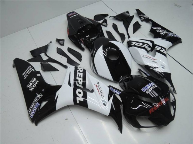 Branco Repsol Preto Carenagem Honda CBR 1000RR 2006-2007 Branco Repsol Preto Carenagem Honda CBR 1000RR 2006-2007