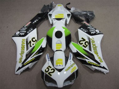 Branco Verde Hannspree 52 Plástico Honda CBR 1000RR 2004-2005