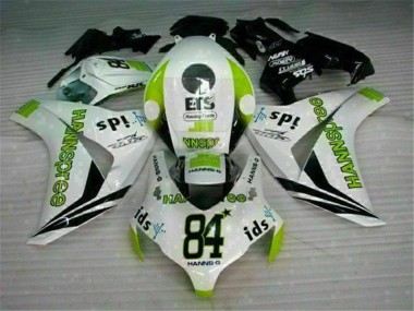 Branco Verde Hannspree 84 Carenagem Honda CBR 1000RR 2008-2011