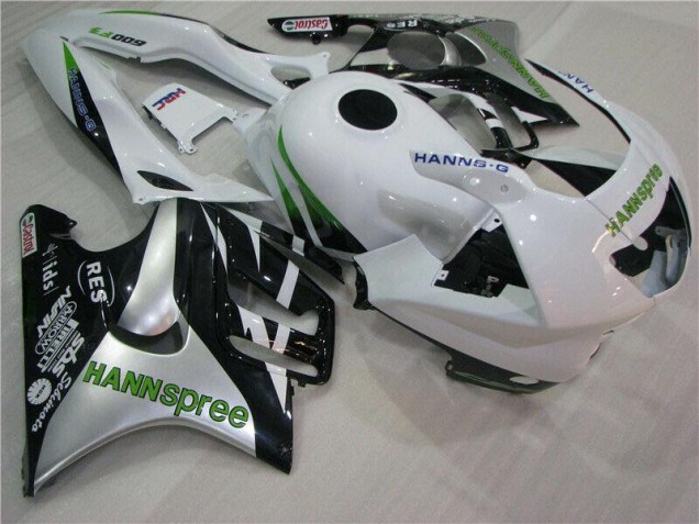 Branco Verde Hannspree Carenagem Honda CBR 600 F3 1995-1998 Branco Verde Hannspree Carenagem Honda CBR 600 F3 1995-1998