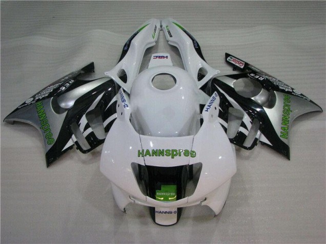 Branco Verde Hannspree Carenagem Honda CBR 600 F3 1995-1998 Branco Verde Hannspree Carenagem Honda CBR 600 F3 1995-1998