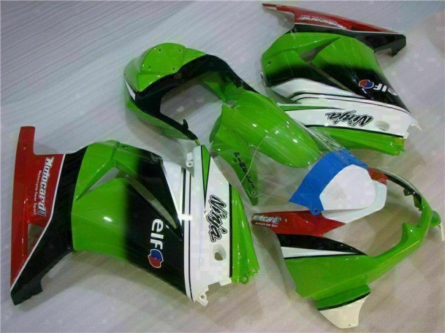 Branco Verde Preto Ninja Carenagem Kawasaki EX250 2008-2012